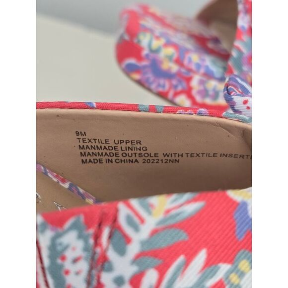 Copper Key Floral Block Heels Size 9 Retro Bow Knot Platform Sandals Electric - Picture 3 of 8